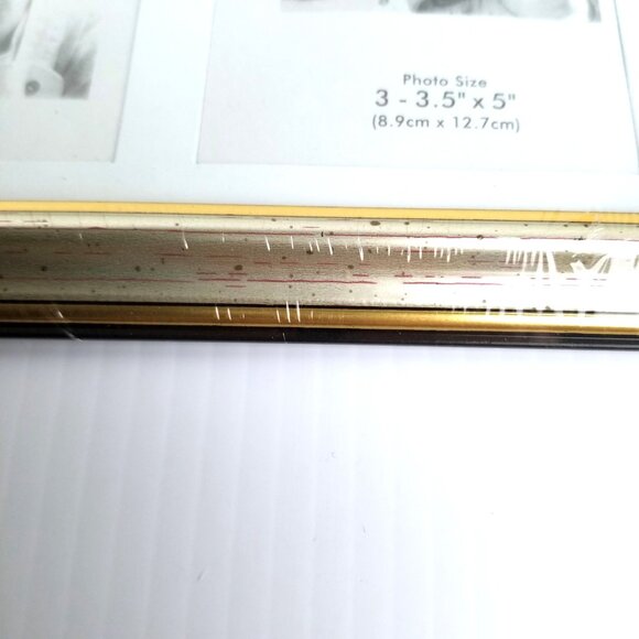 Special Moments Gold Triple Photo Frame Set 3 Collage 3x5 Elegant Home Decor - Picture 8 of 10